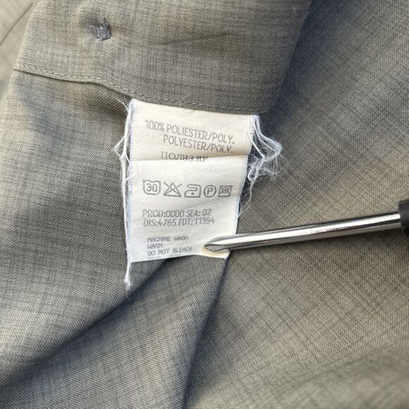 Hugo Boss Button Up Shirt Mens Medium Regular Fit Green Gray Long Sleeve Casual - Picture 7 of 9